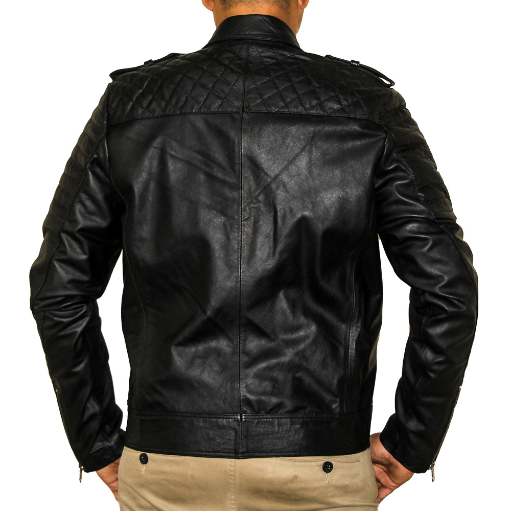 Clayton Leather Biker Jacket – LEATHER CRUZ